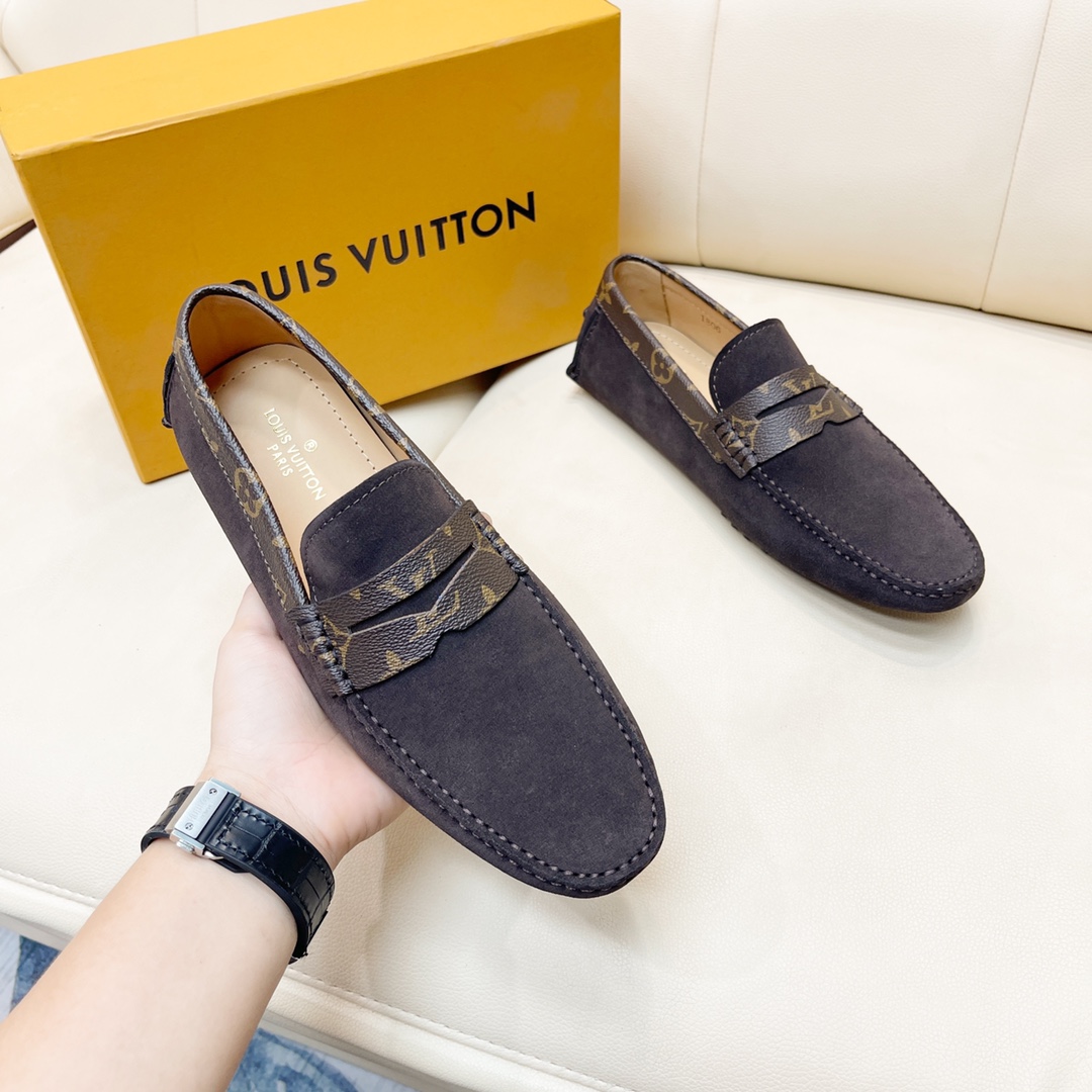 [TOP] L&V LV Men's Nubuck shoes - 2 Colors - LV Louis Vuitton