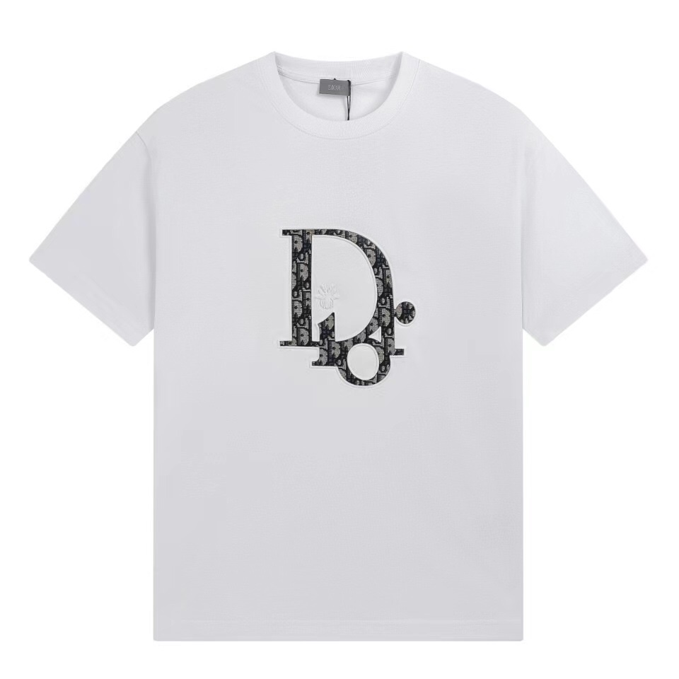 [TOP] D!or 2023SS Men's  Embroidery T-Shirt  - Christian Dior