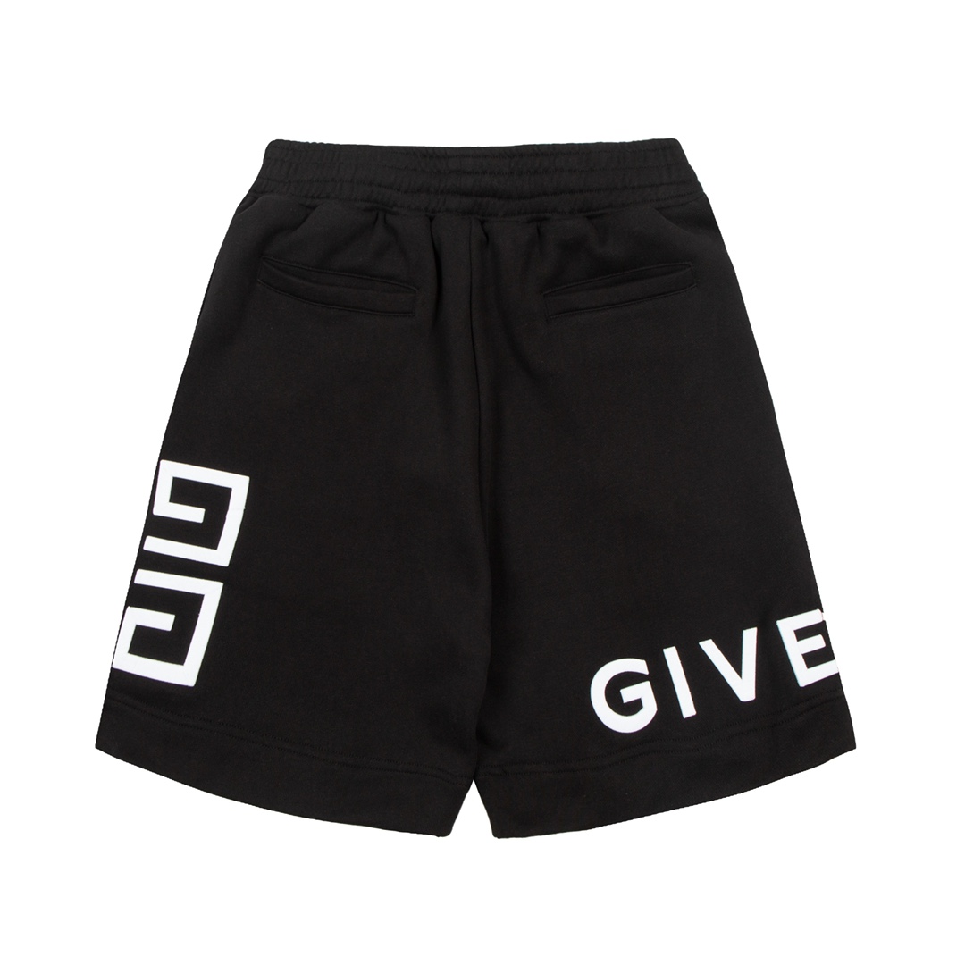 [TOP] GIV€NCHY Men's gvc FW21 logo Shorts  - Black - GIVENCHY