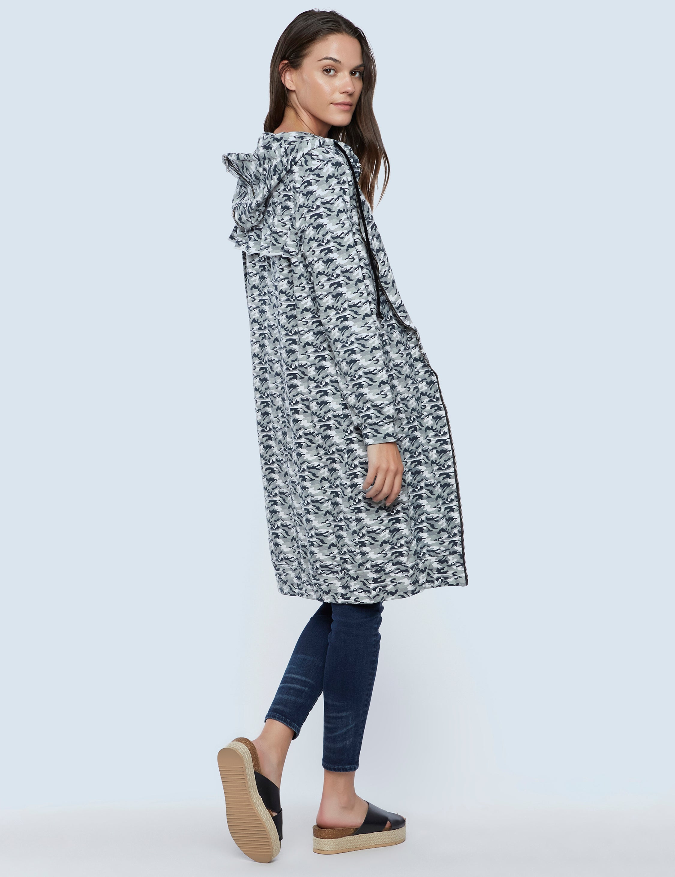 Yes Please Long Hoodie Jacket