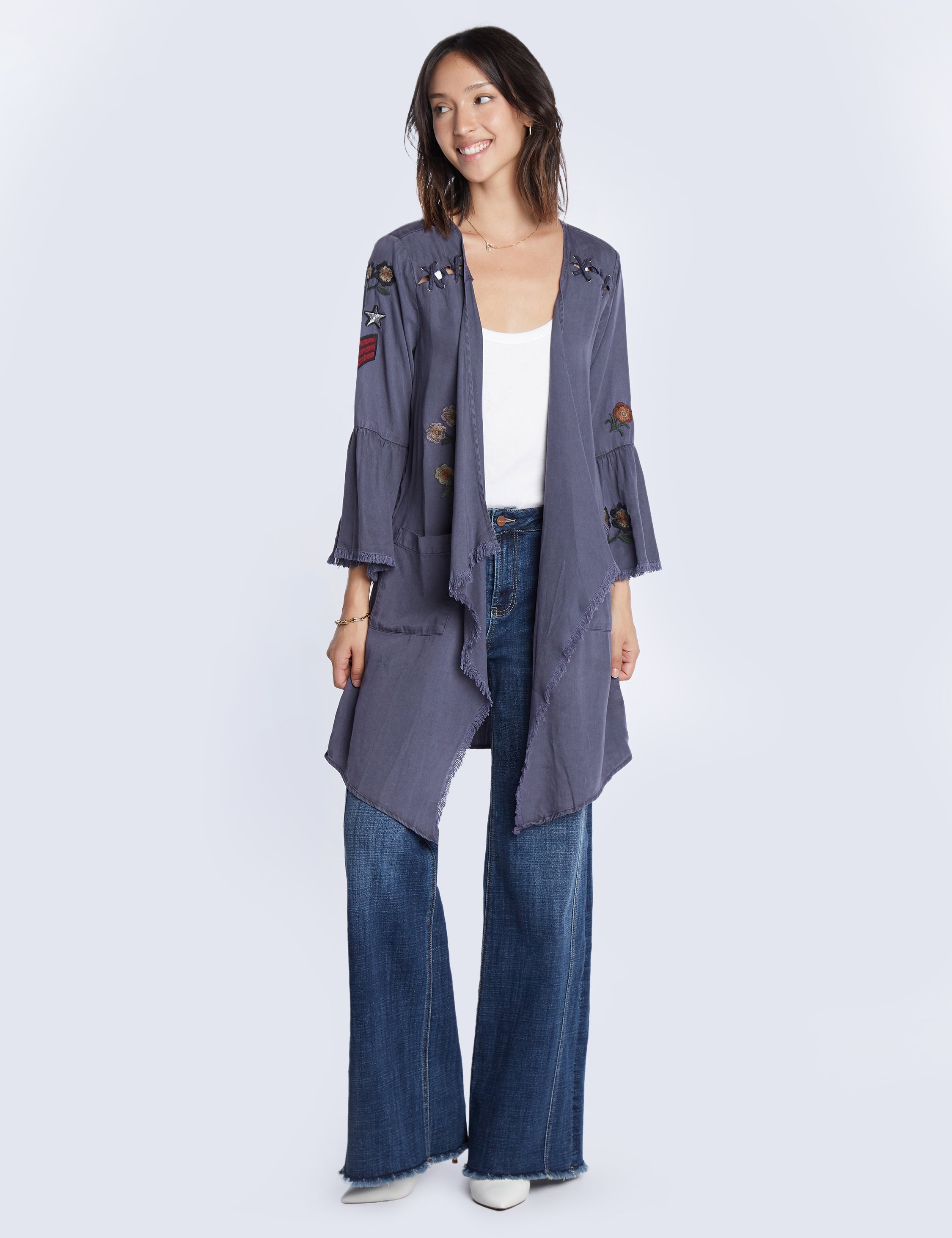 Embroidery Acid Lyocell Jacket