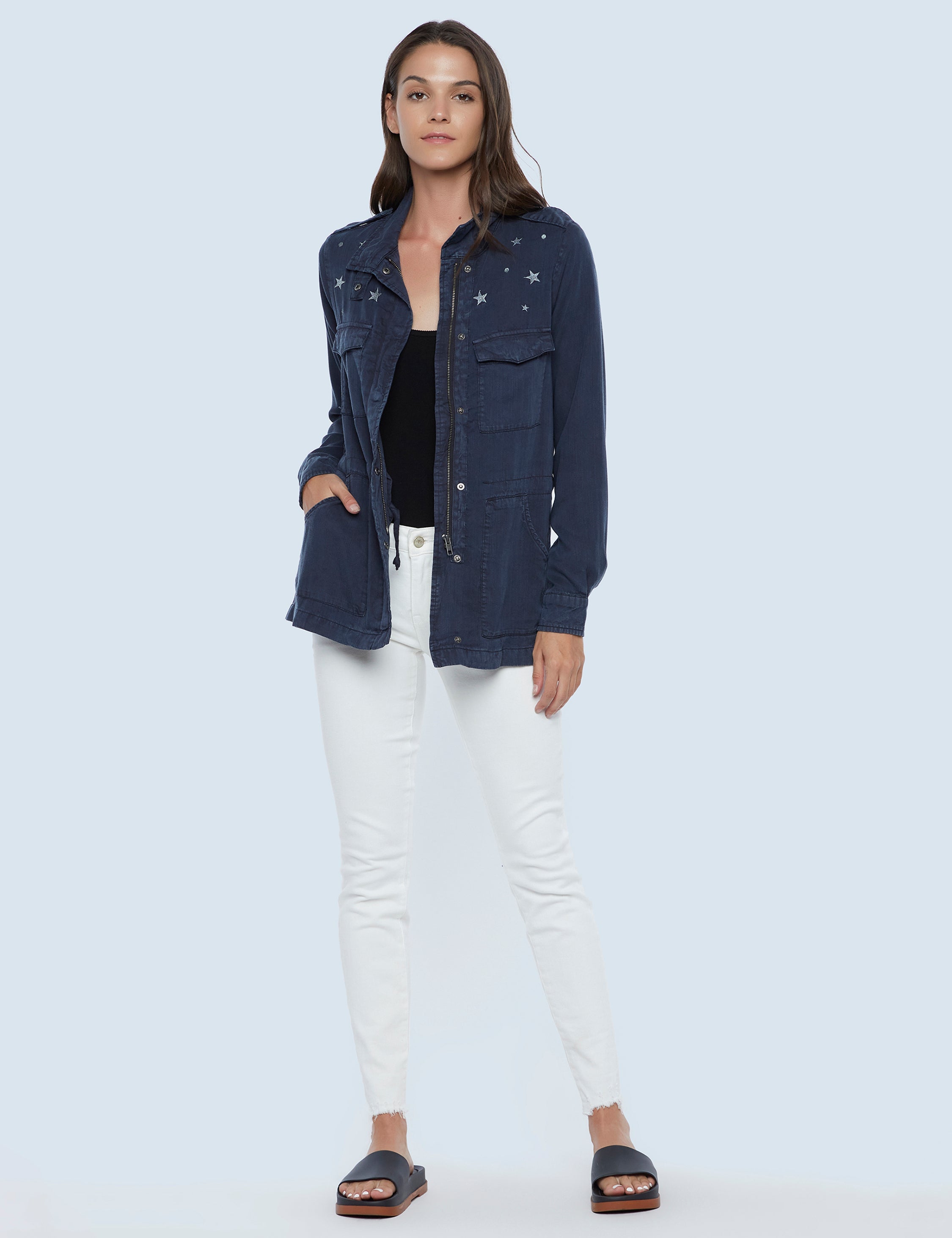 Starry Night Embroidered Jacket