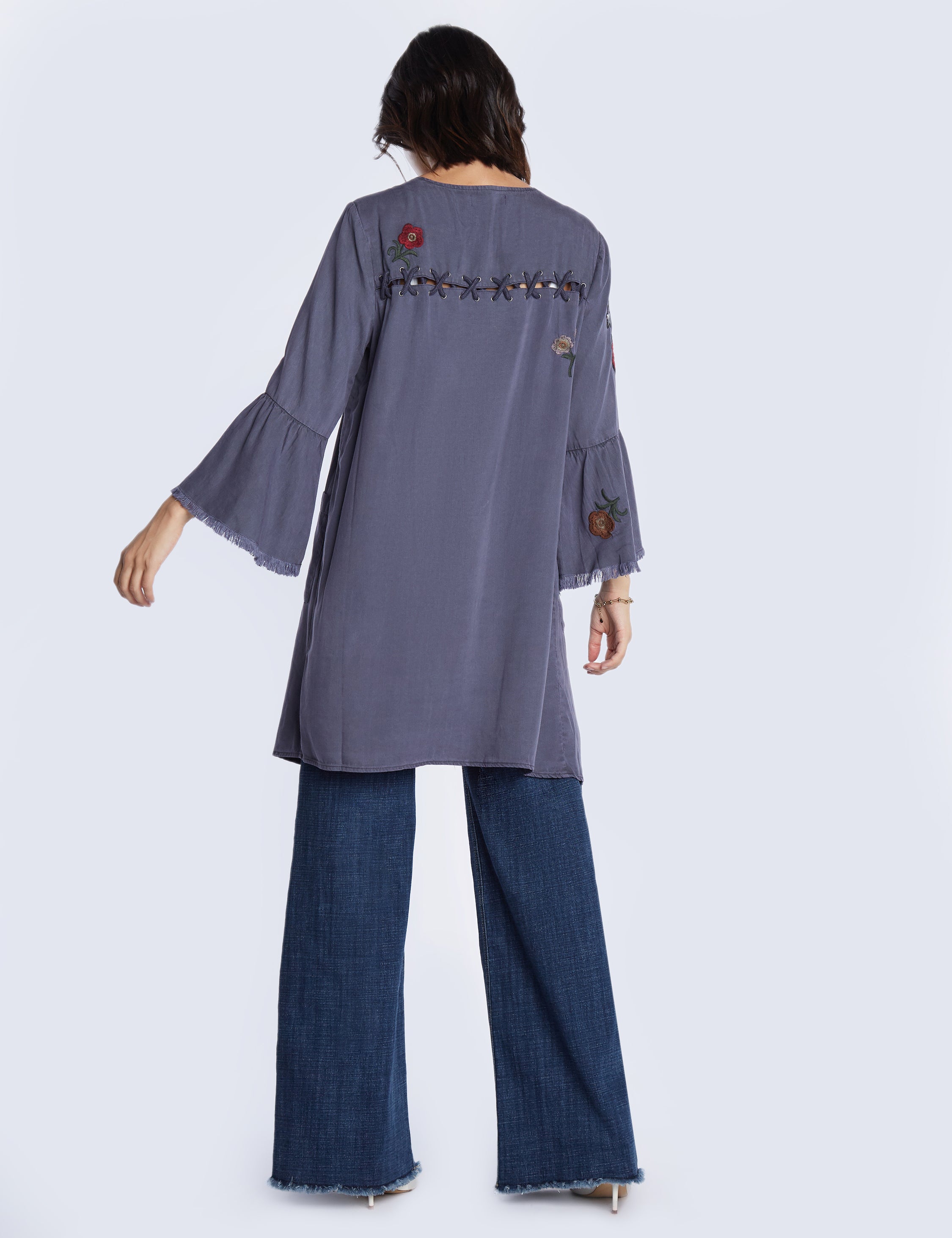 Embroidery Acid Lyocell Jacket