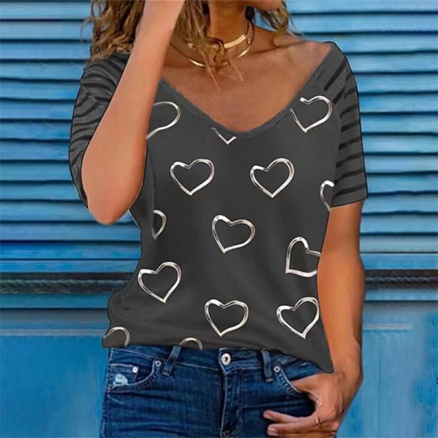 short sleeve t-shirts women 2022 summer fashion