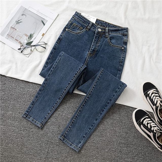 High Waist Jeans Women Autumn New Slim Skinny Pants Spring Casual