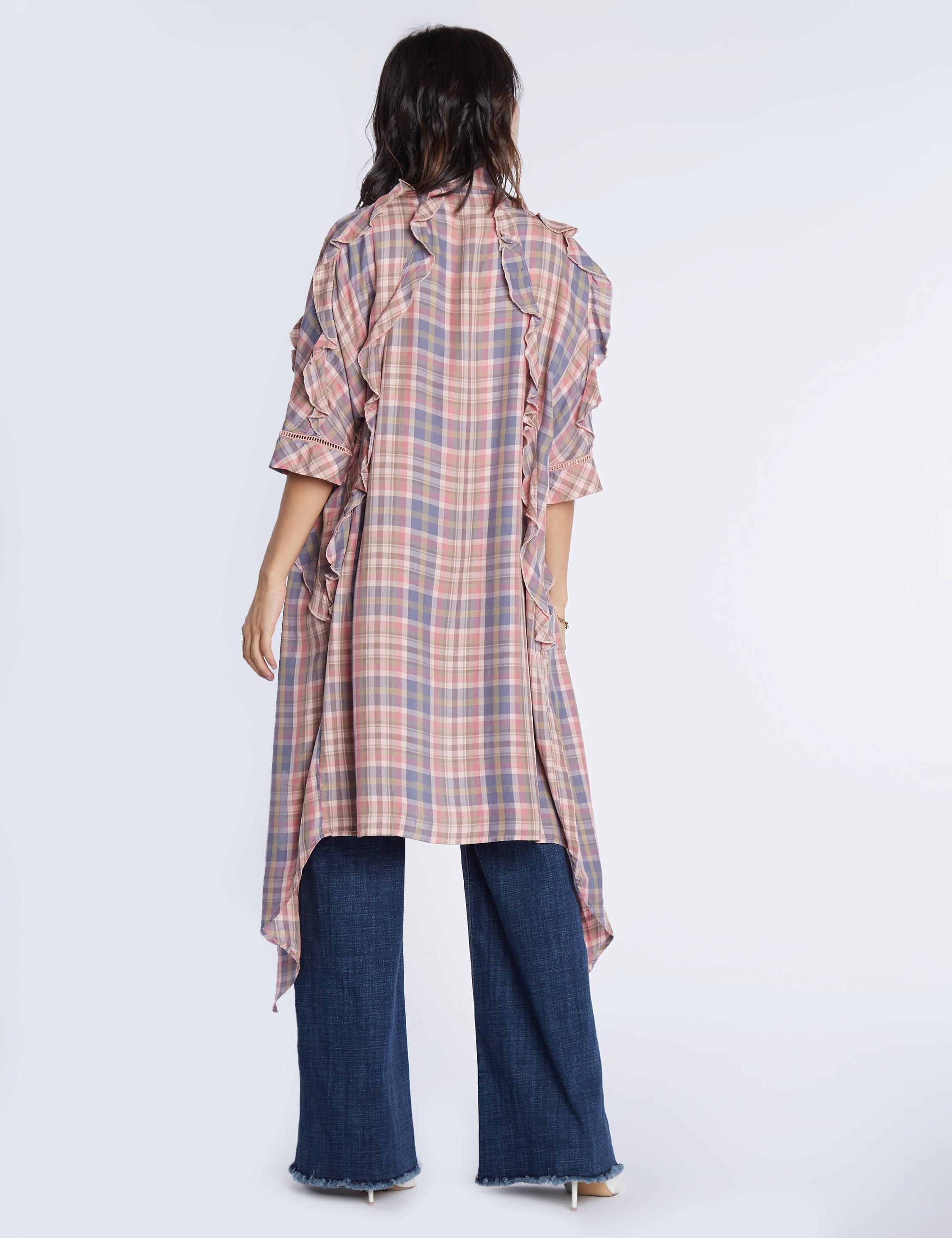 Ruffle Kimono