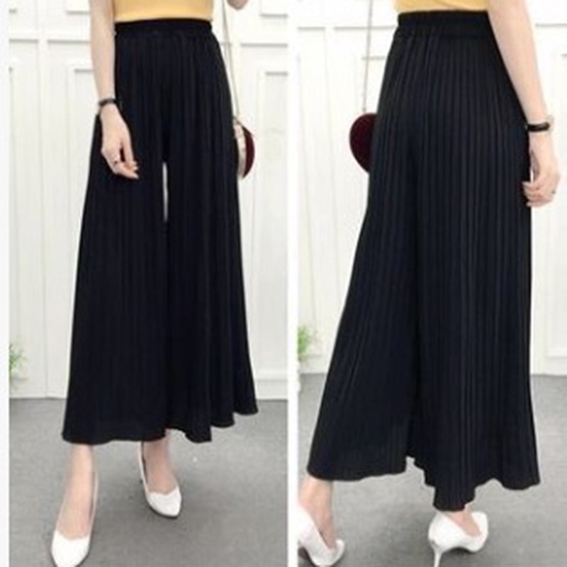 Fold Pleated Pants Trousers For Women