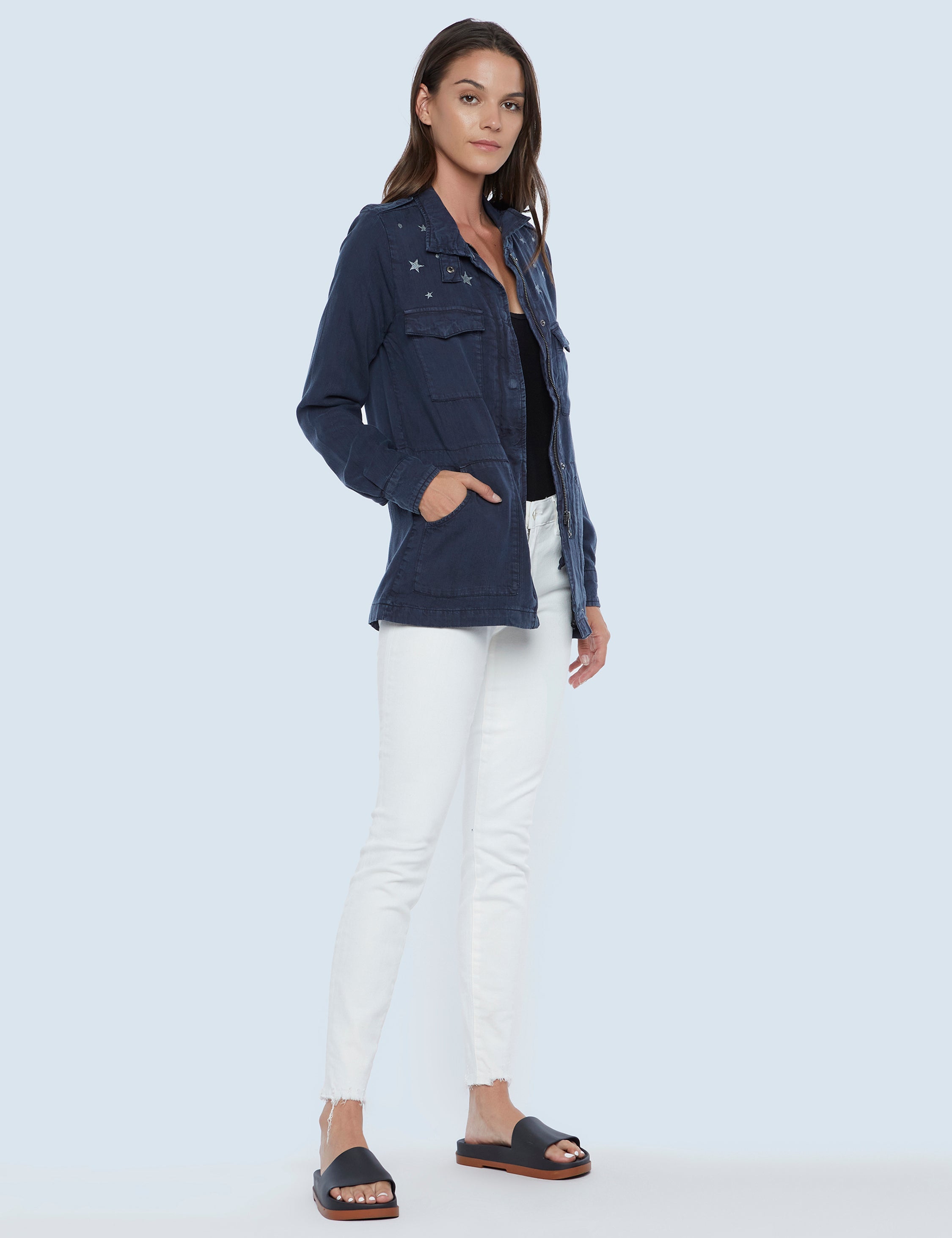 Starry Night Embroidered Jacket