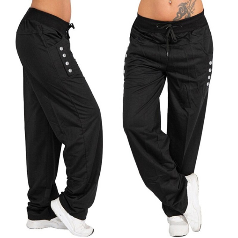 Spring Loose Casual Pants Women 2022 Black Gray Women Leggings
