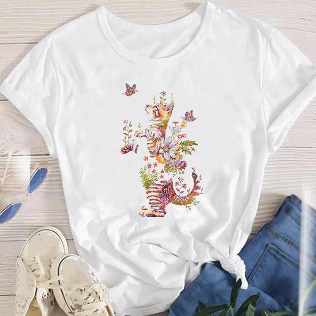 Women Lady Oversized T-shirt Tees Female