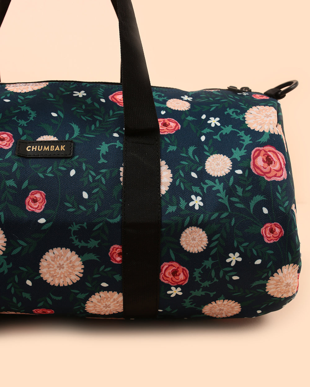 Flora Garden Navy Duffle Bag