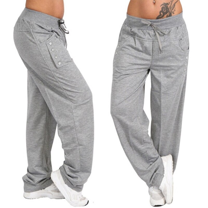 Spring Loose Casual Pants Women 2022 Black Gray Women Leggings