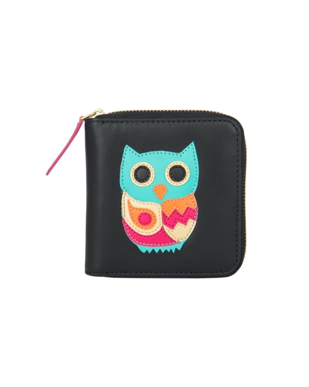 Chumbak Owl Mini Wallet - Black