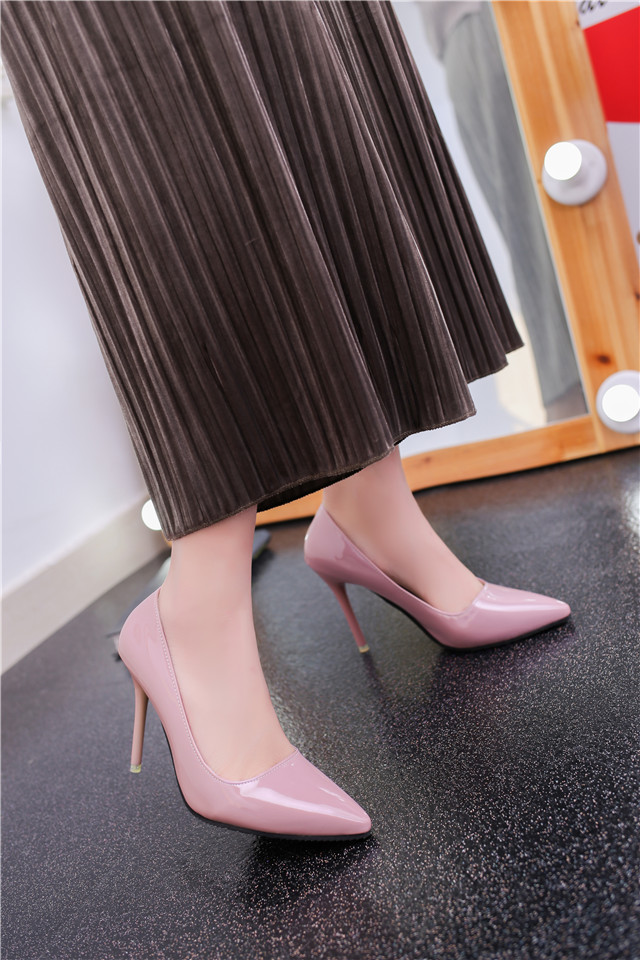 High heeled shoes women’s shoes children students 2022 new spring and autumn Korean version new pointed thin heel