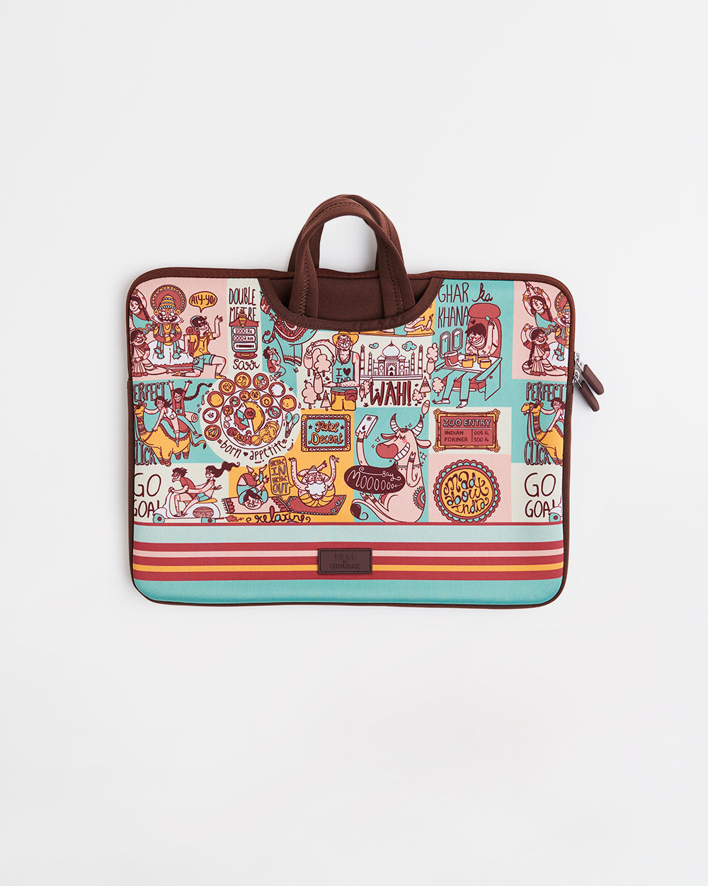 TEAL By Chumbak Indie Pop Laptop Sleeve - 15inch