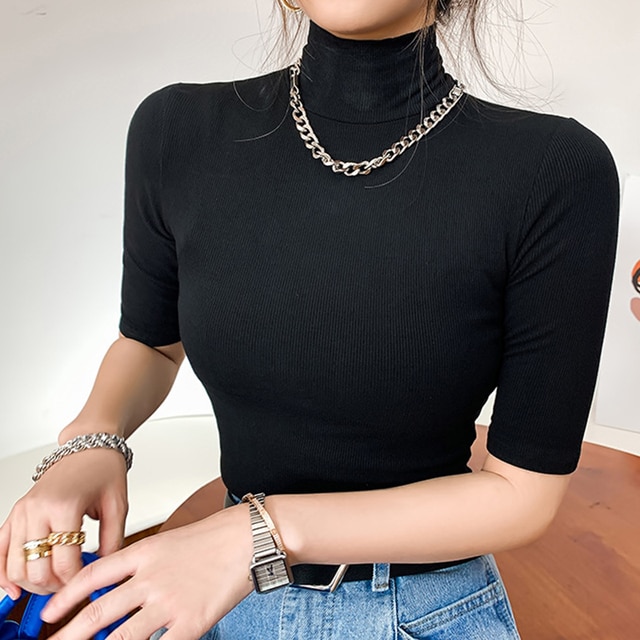 Basic Cotton T Shirt Women Top