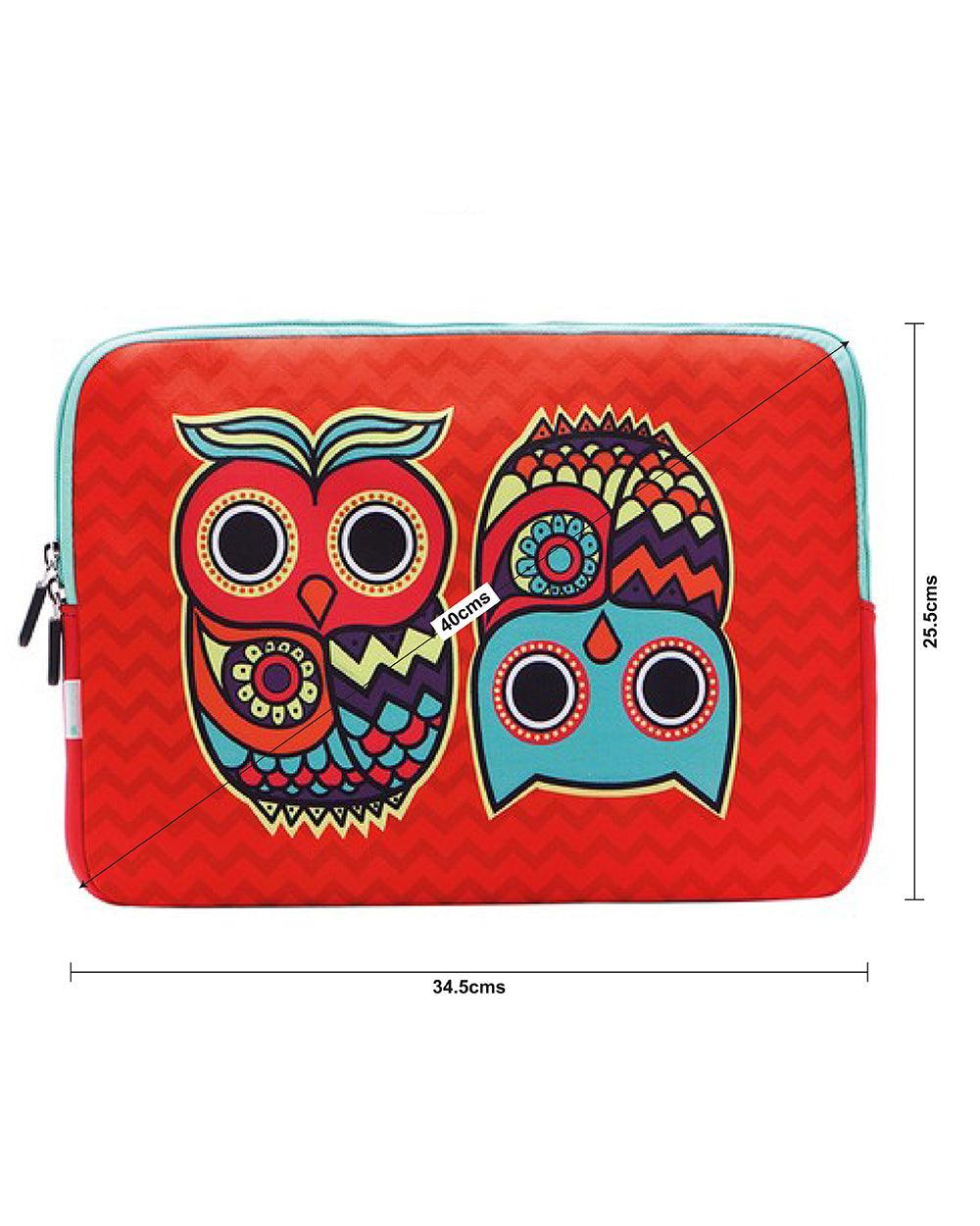 Classic Chumbak Owls Laptop Sleeve - 13”
