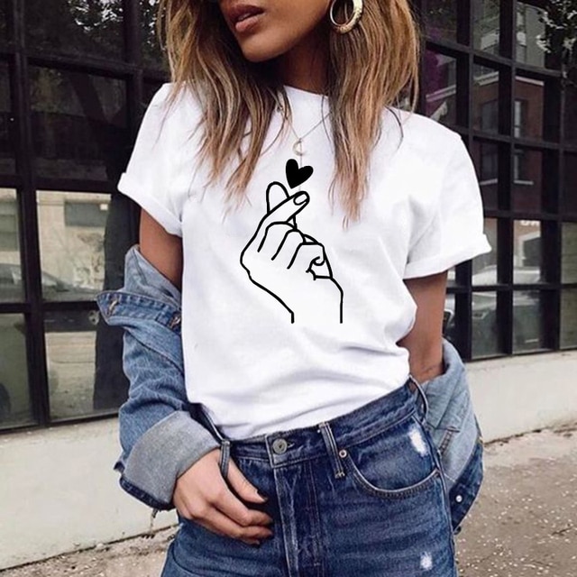 Women shirt  love t shirt women women 2021 summer femme clothes