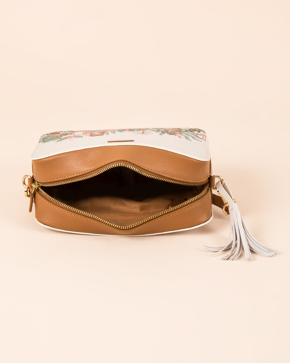 Relaxed Afternoon Printed Sling Bag - Ivory
