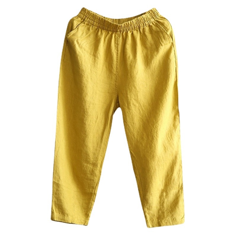 2022 Women Pants Cotton Harem Pants