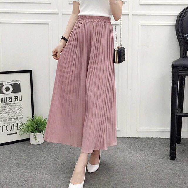 Fold Pleated Pants Trousers For Women