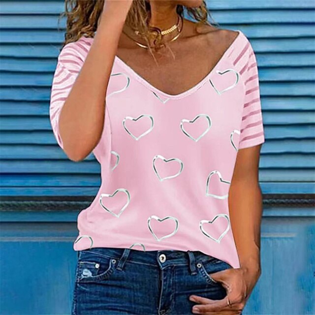 short sleeve t-shirts women 2022 summer fashion