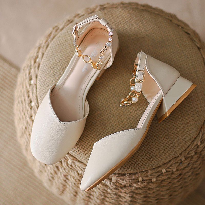hick Heel Versatile Gentle Mary Jane Shoes