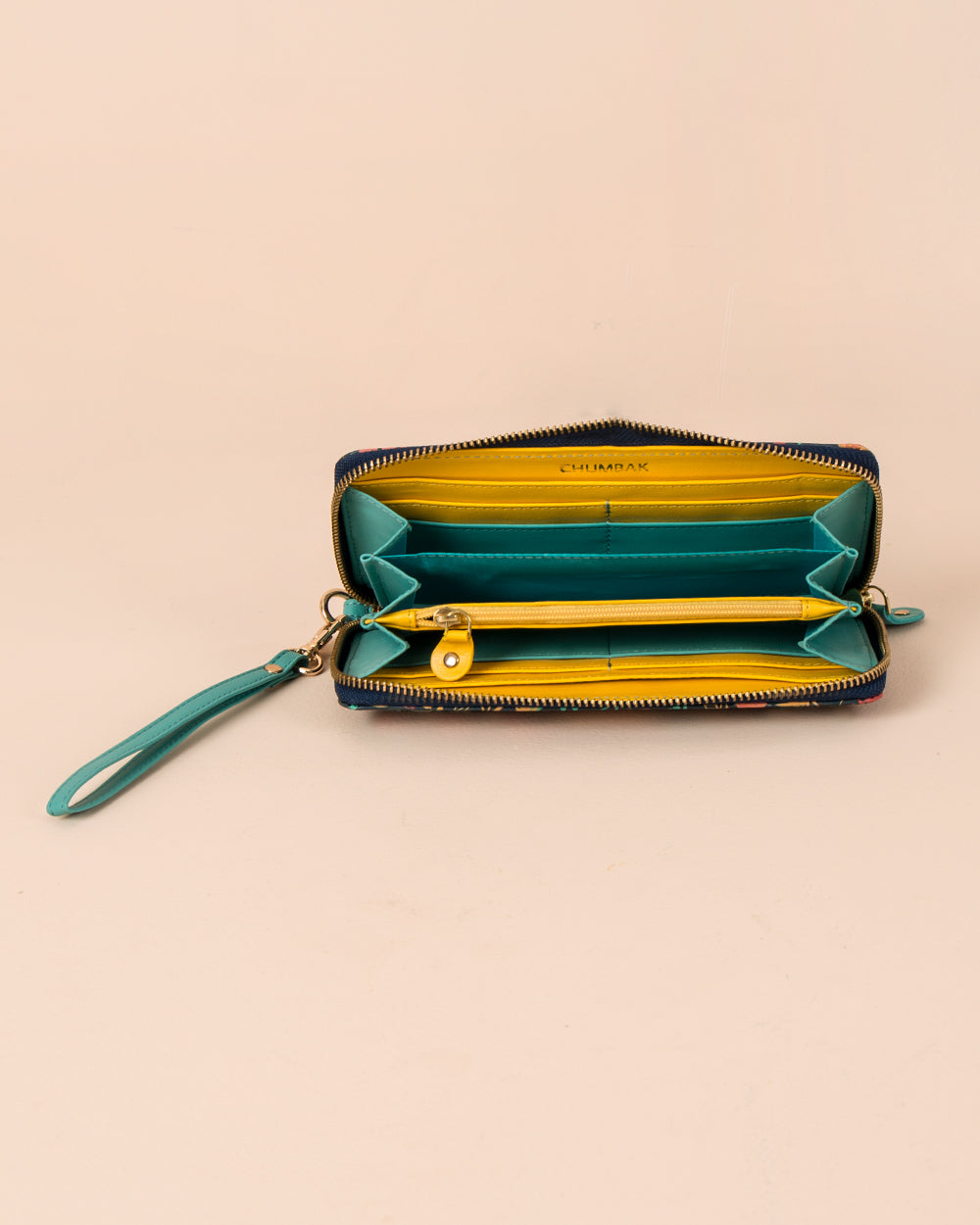 Good Vibes Embroidered Wallet ' Large