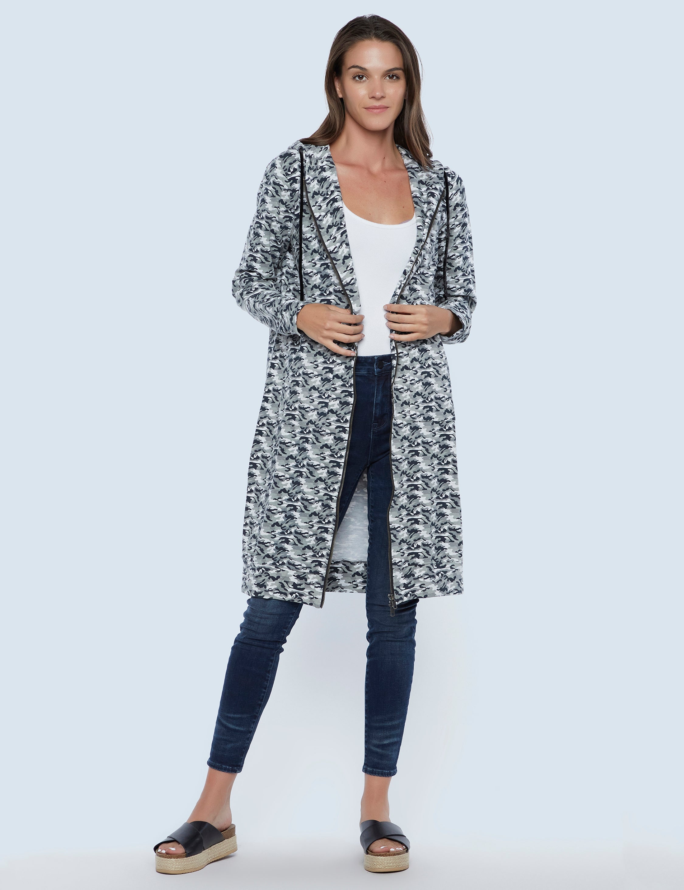 Yes Please Long Hoodie Jacket