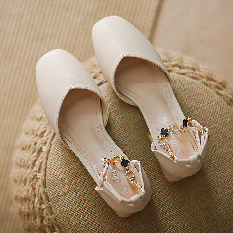 hick Heel Versatile Gentle Mary Jane Shoes