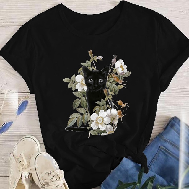 Women Lady Oversized T-shirt Tees Female