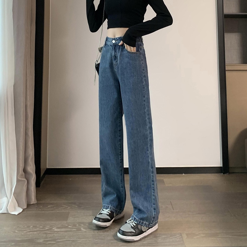 Women Jeans High Waist 2022 Spring Summer Fashion Streetwear