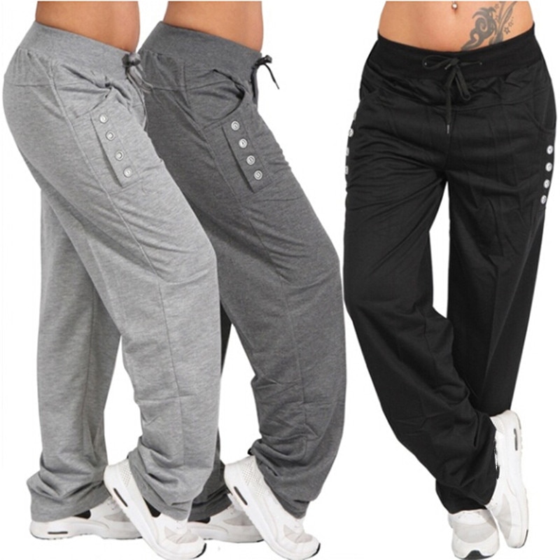Spring Loose Casual Pants Women 2022 Black Gray Women Leggings