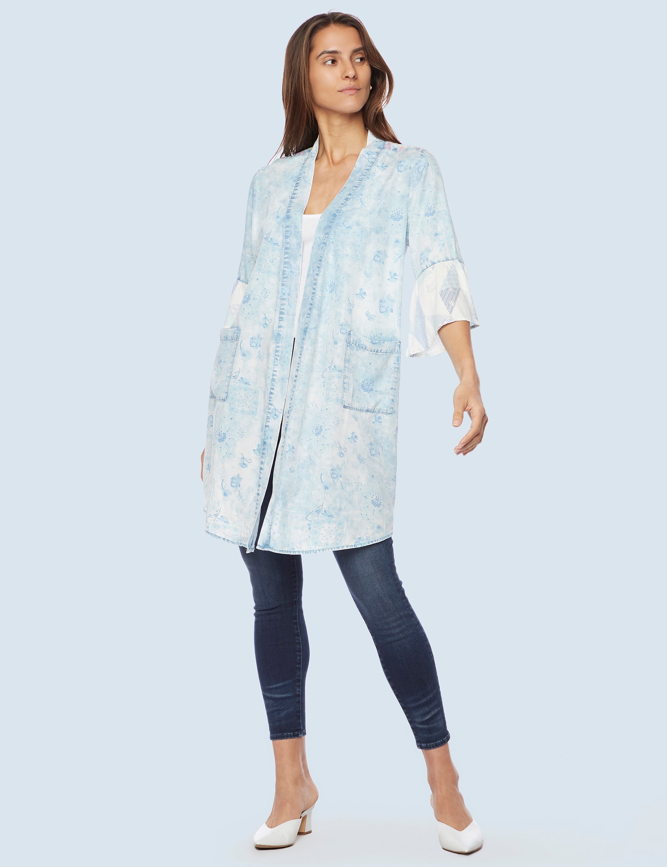 Chevron Mix Lyocell Robe