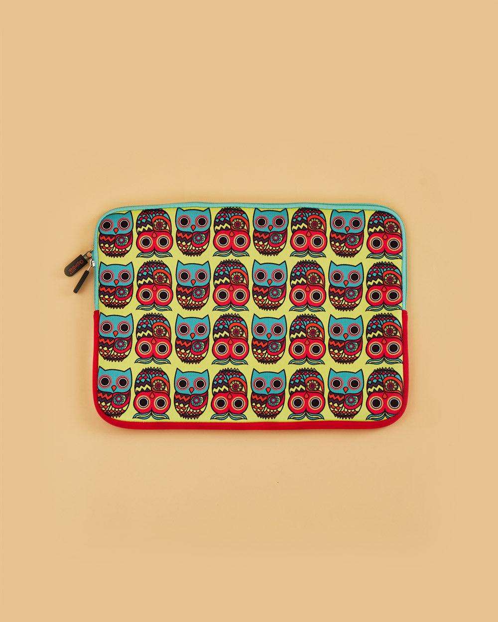 Classic Chumbak Owls Laptop Sleeve - 13”