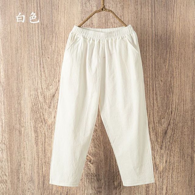 2022 Women Pants Cotton Harem Pants