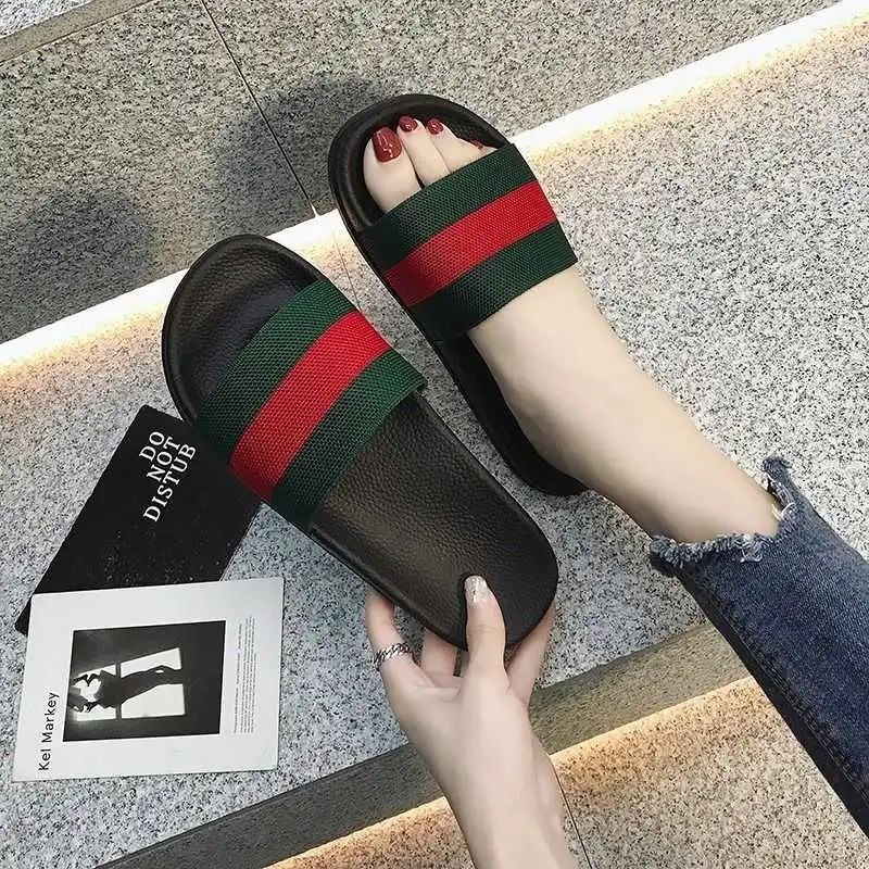 High-heeled slippers women’s summer indoor cartoon cute rabbit bathroom sandals and slippers non-slip home use wedge heels to wear outside in summer