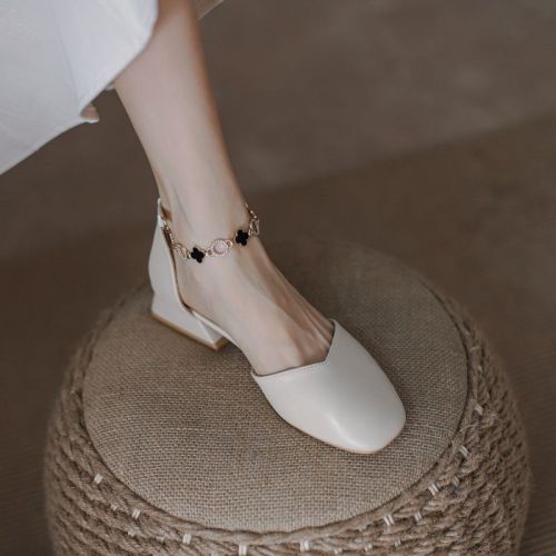 hick Heel Versatile Gentle Mary Jane Shoes