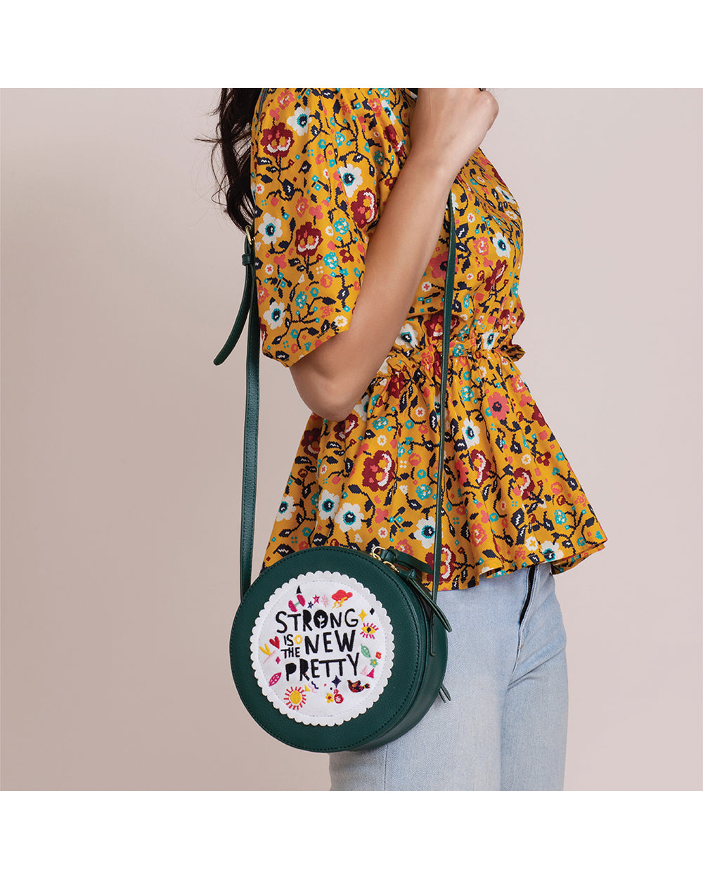 Strong Is The New Pretty Sling Bag - Green