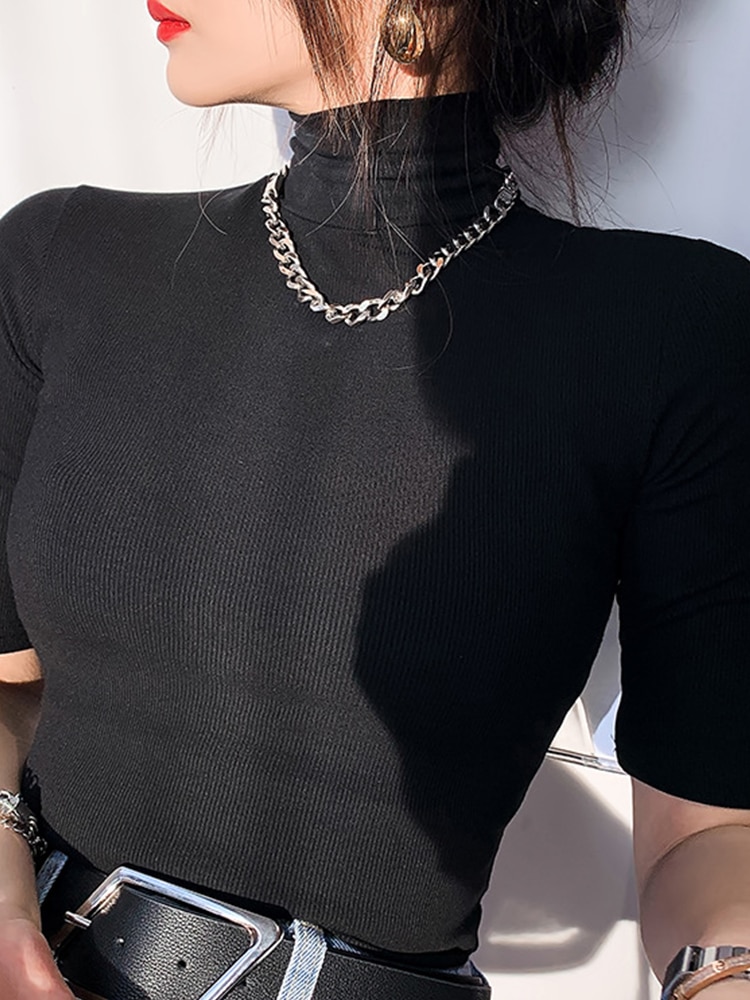 Basic Cotton T Shirt Women Top