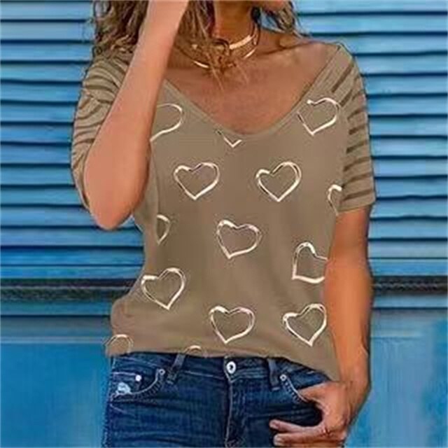 short sleeve t-shirts women 2022 summer fashion