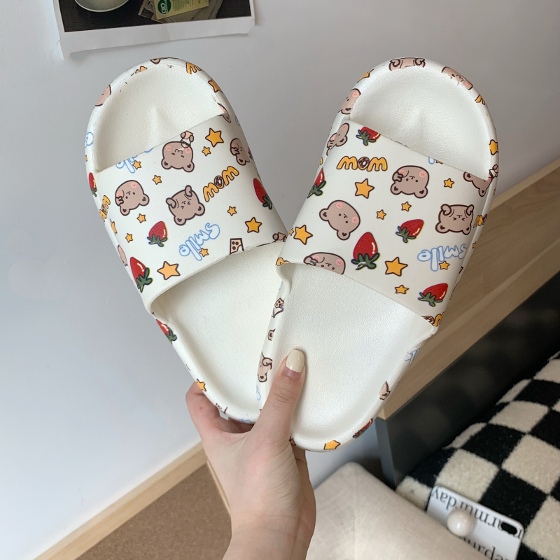 Summer casual thick bottom outerwear slippers Internet celebrity stepping on shit slippers