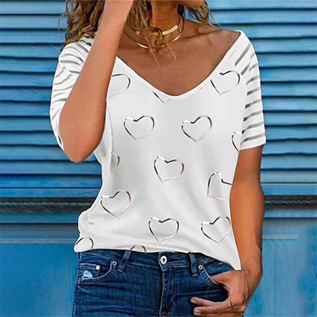 short sleeve t-shirts women 2022 summer fashion