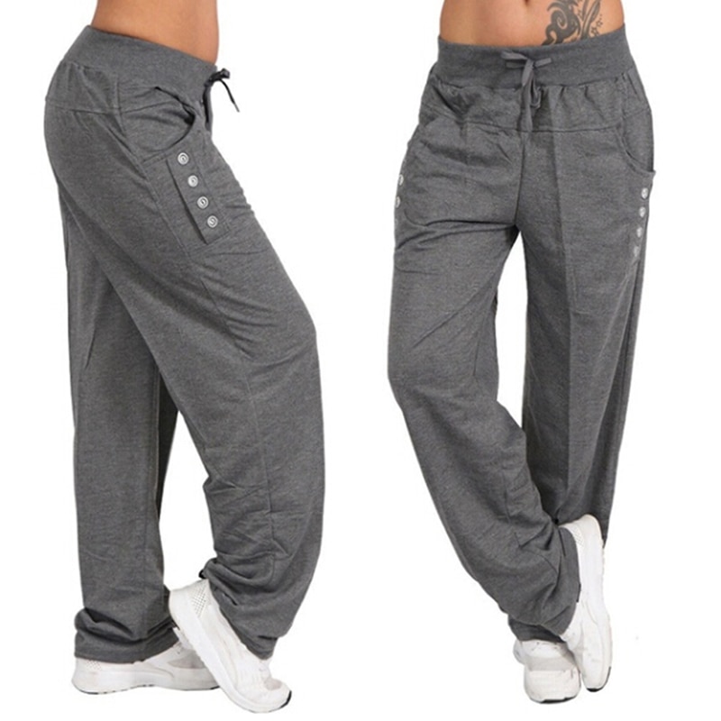 Spring Loose Casual Pants Women 2022 Black Gray Women Leggings