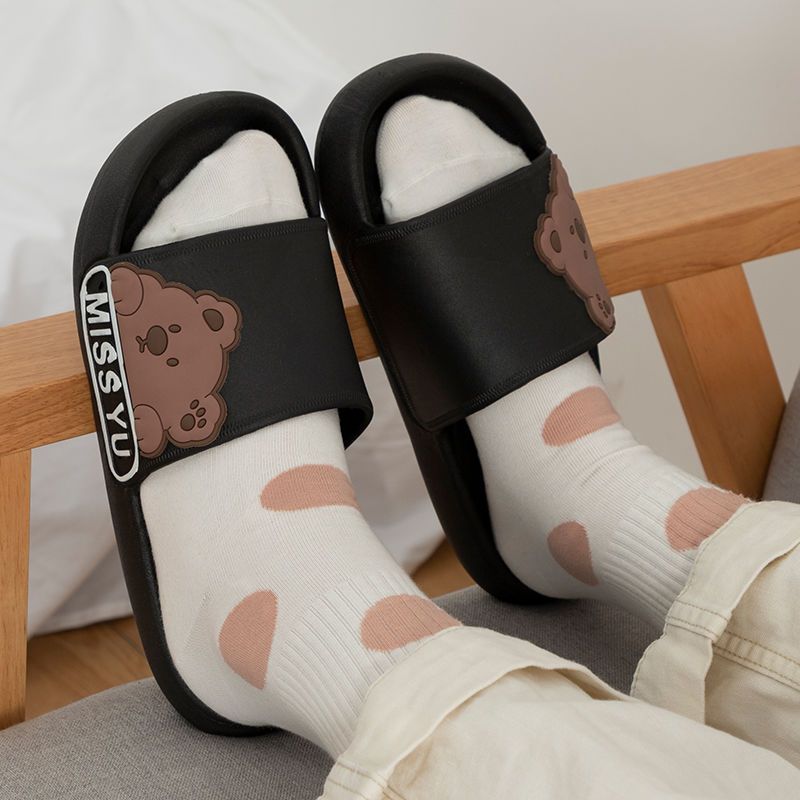 Summer cute non-slip bathroom female models step on shit feeling home indoor and outdoor can wear sandals quick-drying dormitory deodorant bath