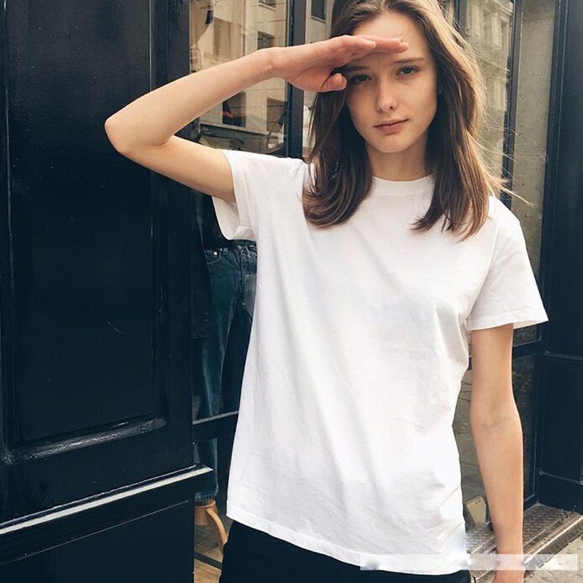 Fashion Short Sleeve Women Gray t-shirt tshirt