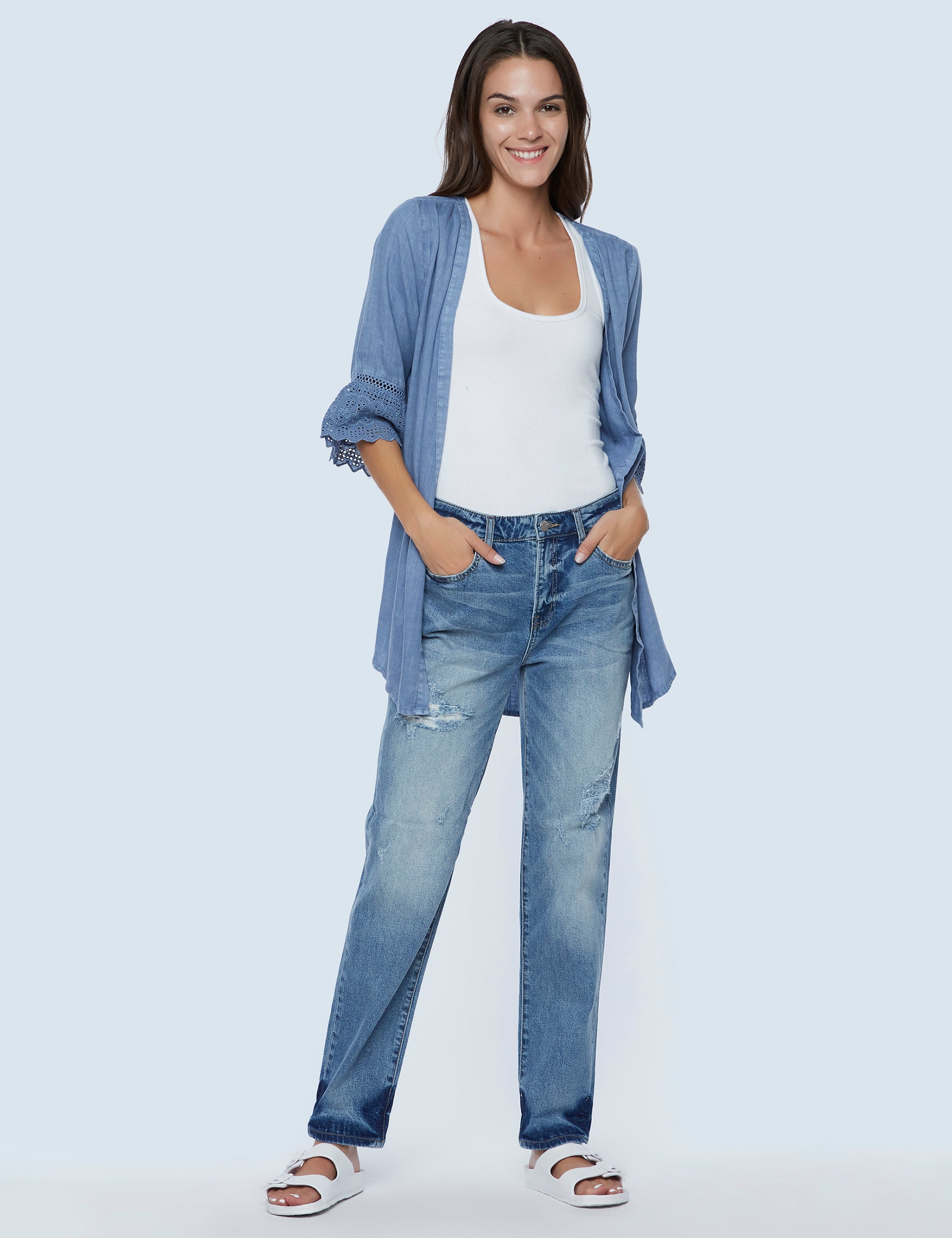 Tie Front Kimono Shorty