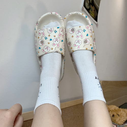 Summer casual thick bottom outerwear slippers Internet celebrity stepping on shit slippers