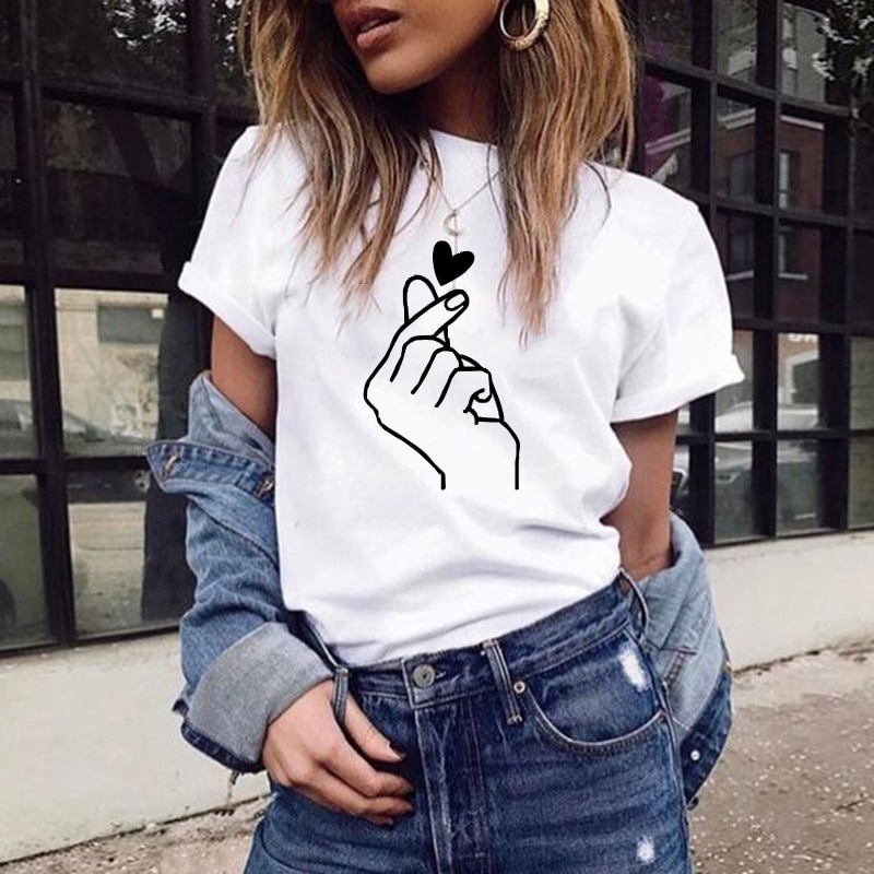 Women shirt  love t shirt women women 2021 summer femme clothes