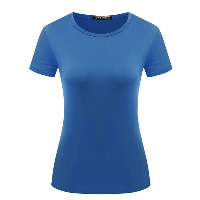 Fashion Short Sleeve Women Gray t-shirt tshirt